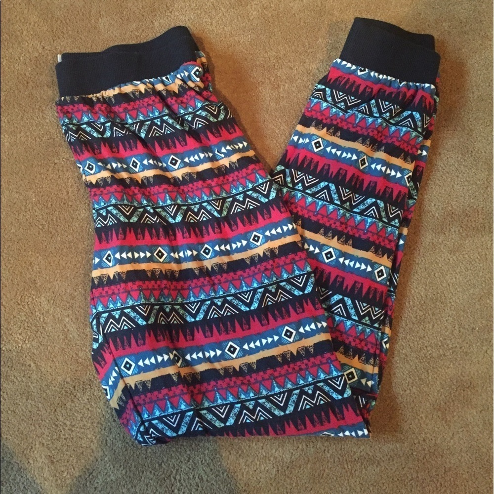 Pink Rose lounge pants size Sm